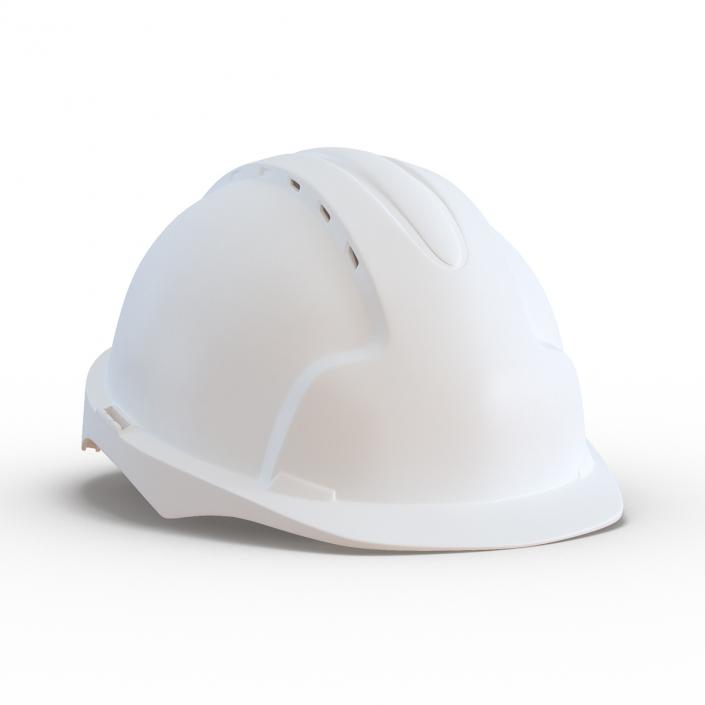 Safety Helmet White 3D model