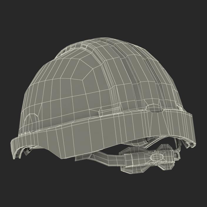 Safety Helmet White 3D model