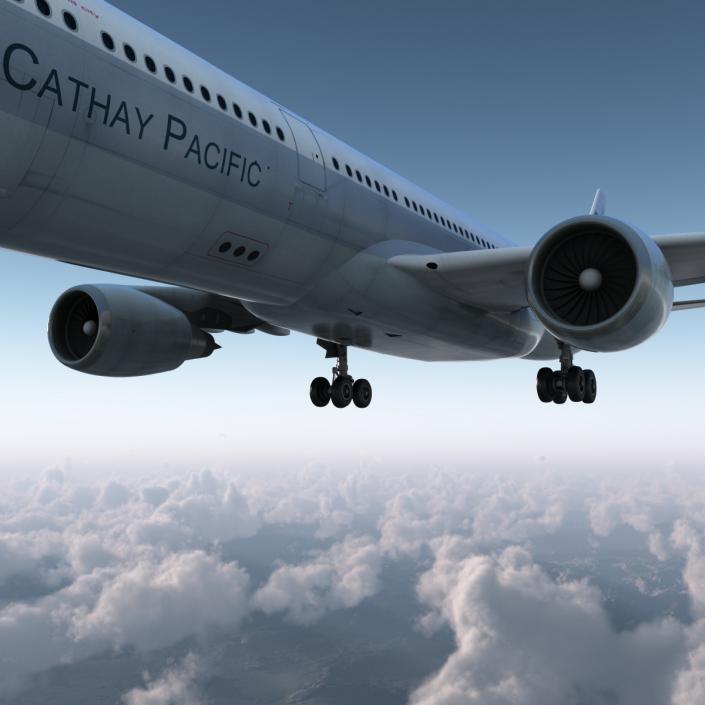 3D Jet Airliner Airbus A330-300 Cathay Pacific model