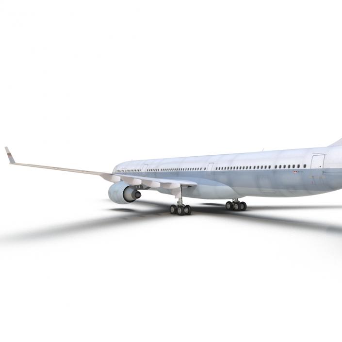 3D model Jet Airliner Airbus A330-300 Cathay Pacific Rigged