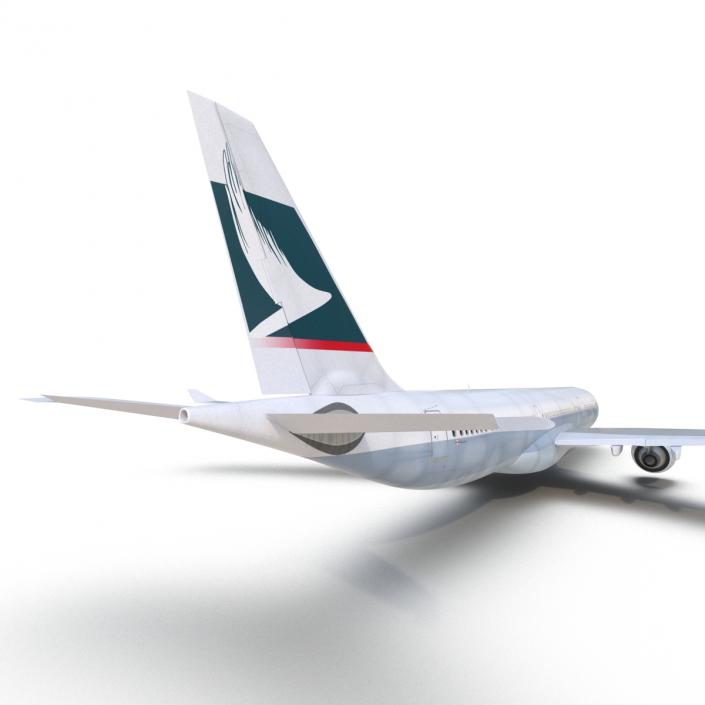 3D model Jet Airliner Airbus A330-300 Cathay Pacific Rigged