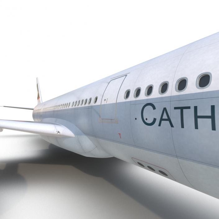 3D model Jet Airliner Airbus A330-300 Cathay Pacific Rigged