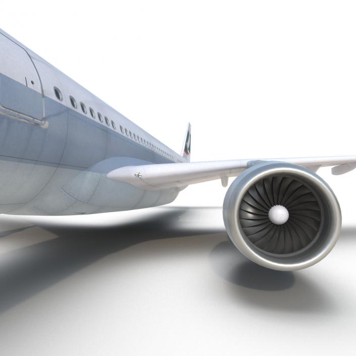 3D model Jet Airliner Airbus A330-300 Cathay Pacific Rigged