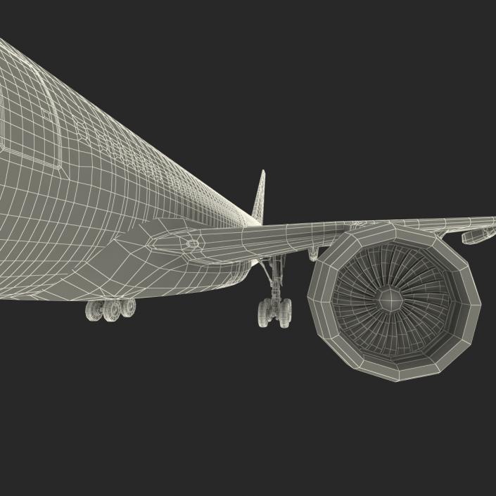 3D model Jet Airliner Airbus A330-300 Cathay Pacific Rigged