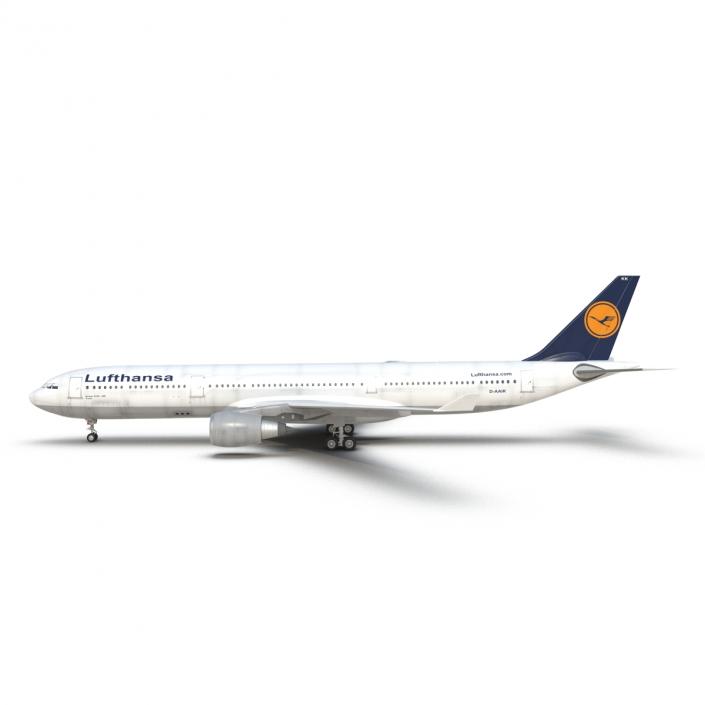 3D Jet Airliner Airbus A330-300 Lufthansa model