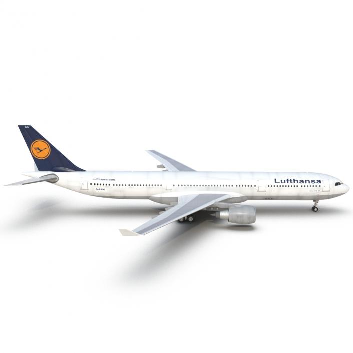 3D Jet Airliner Airbus A330-300 Lufthansa model