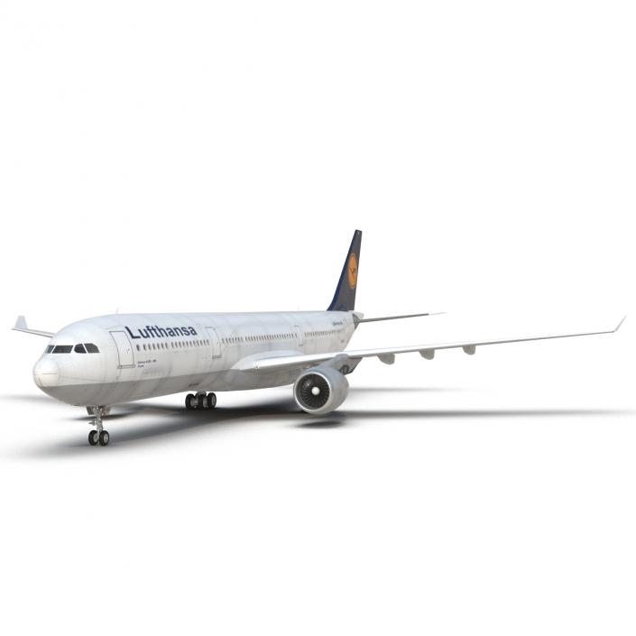 3D Jet Airliner Airbus A330-300 Lufthansa model