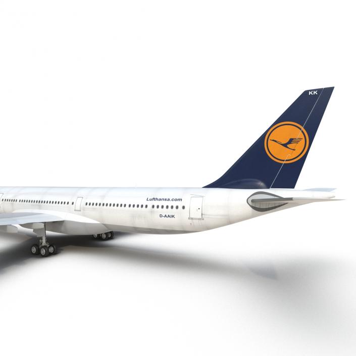 3D Jet Airliner Airbus A330-300 Lufthansa model