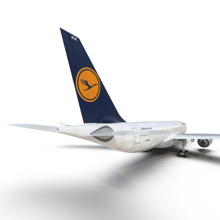 3D Jet Airliner Airbus A330-300 Lufthansa model