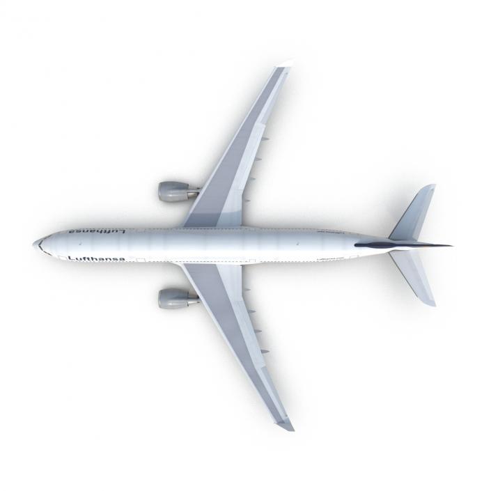 3D model Jet Airliner Airbus A330-300 Lufthansa Rigged