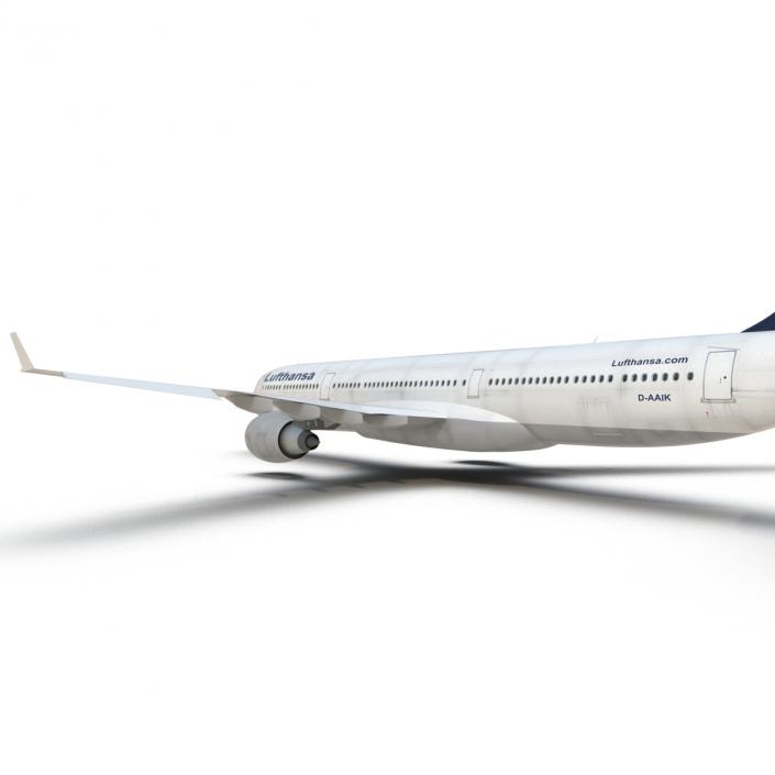 3D model Jet Airliner Airbus A330-300 Lufthansa Rigged