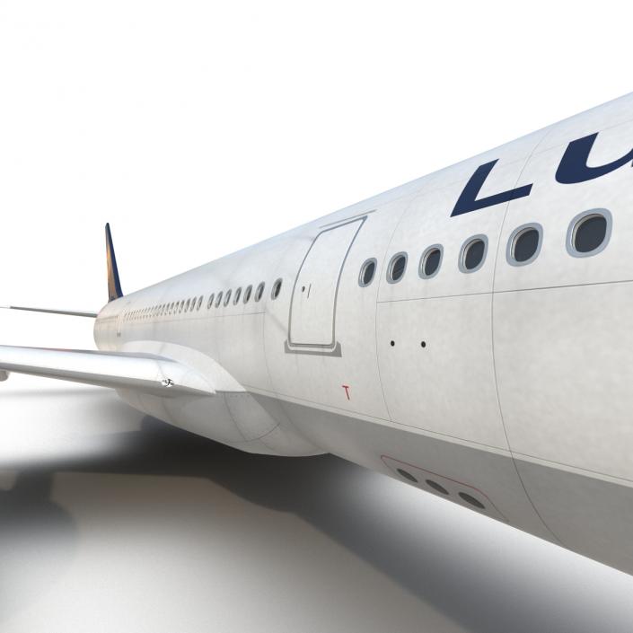 3D model Jet Airliner Airbus A330-300 Lufthansa Rigged