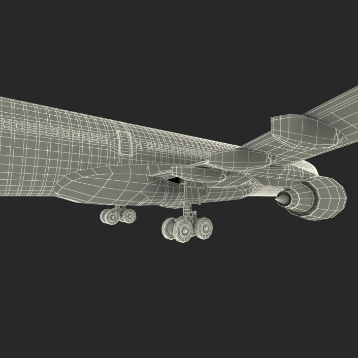 3D model Jet Airliner Airbus A330-300 Lufthansa Rigged