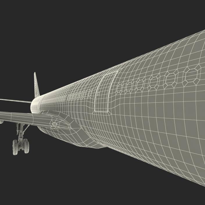 3D model Jet Airliner Airbus A330-300 Lufthansa Rigged