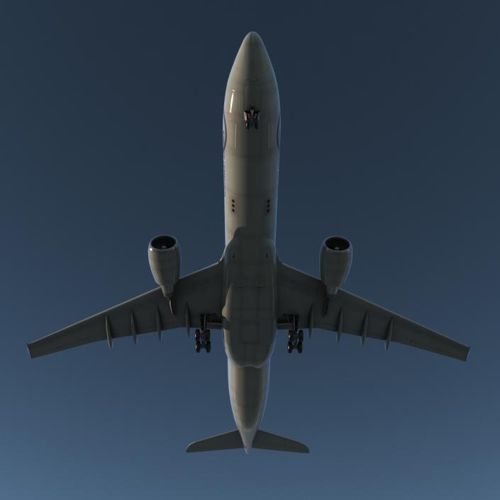 Jet Airliner Airbus A330-300 Northwest Airlines 3D