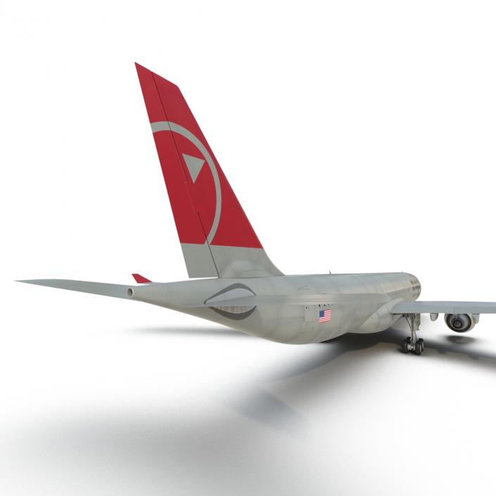 Jet Airliner Airbus A330-300 Northwest Airlines 3D