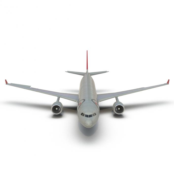 Jet Airliner Airbus A330-300 Northwest Airlines Rigged 3D model