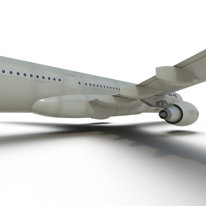 Jet Airliner Airbus A330-300 Northwest Airlines Rigged 3D model