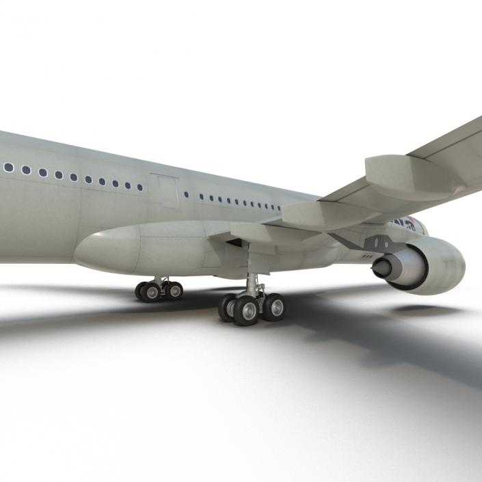 Jet Airliner Airbus A330-300 Northwest Airlines Rigged 3D model