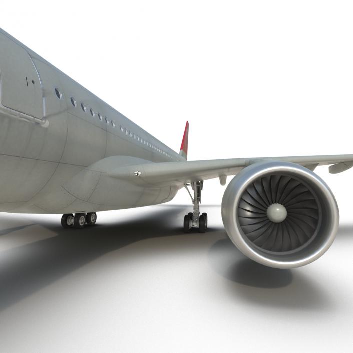 Jet Airliner Airbus A330-300 Northwest Airlines Rigged 3D model