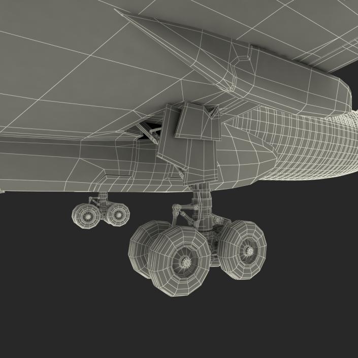 Jet Airliner Airbus A330-300 Northwest Airlines Rigged 3D model