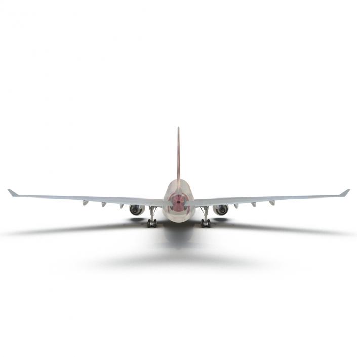 Jet Airliner Airbus A330-300 Qatar 3D model