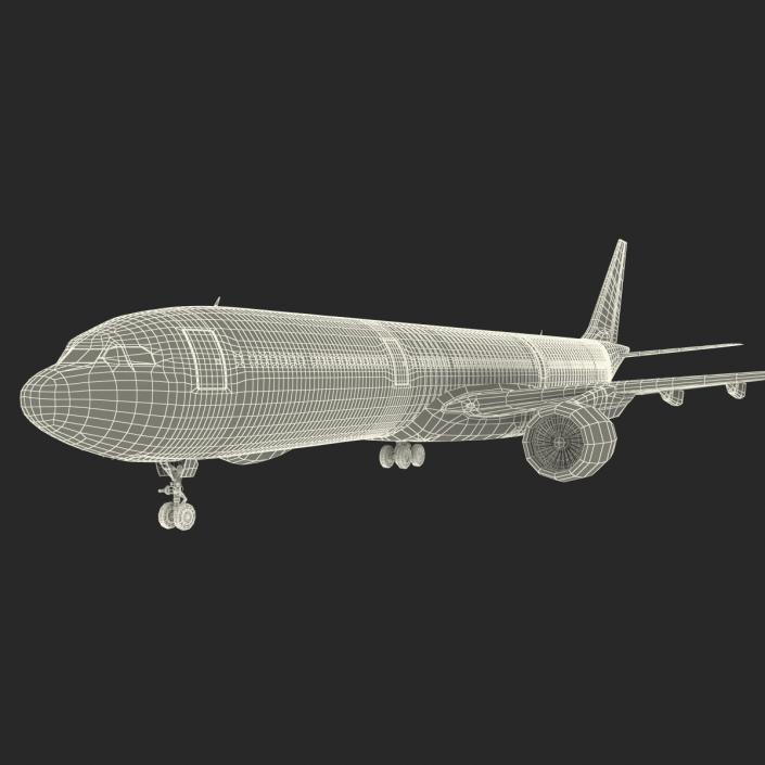 Jet Airliner Airbus A330-300 Qatar 3D model