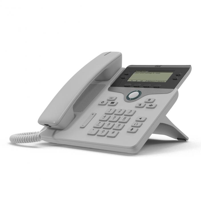 3D model Cisco IP Phone 7841 White