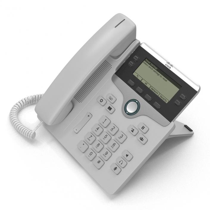 3D model Cisco IP Phone 7841 White