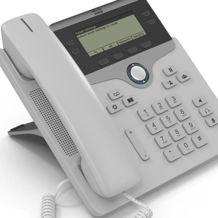 3D model Cisco IP Phone 7841 White