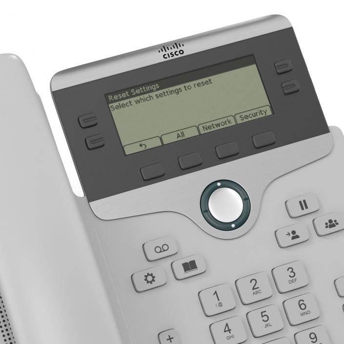 3D model Cisco IP Phone 7841 White