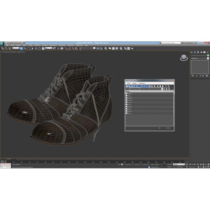 3D Vintage Boots model