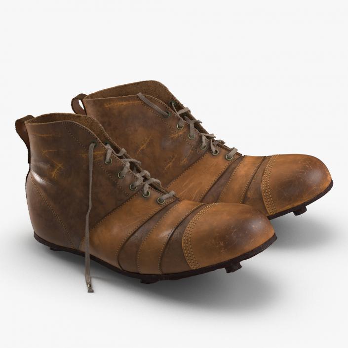 Vintage Football Boots 3D