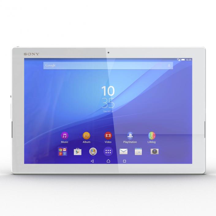 Sony Xperia Z4 Tablet White 3D