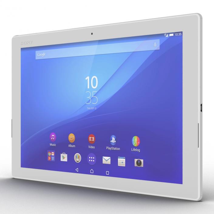 Sony Xperia Z4 Tablet White 3D