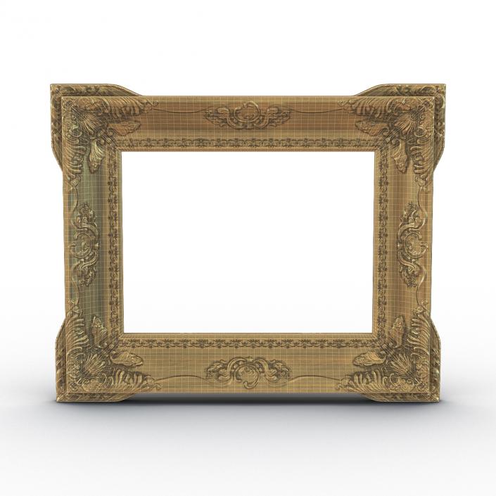 3D Baroque Picture Frame 2 model