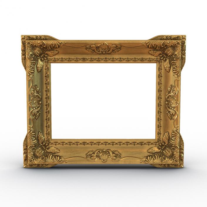 3D Baroque Picture Frame 2 model