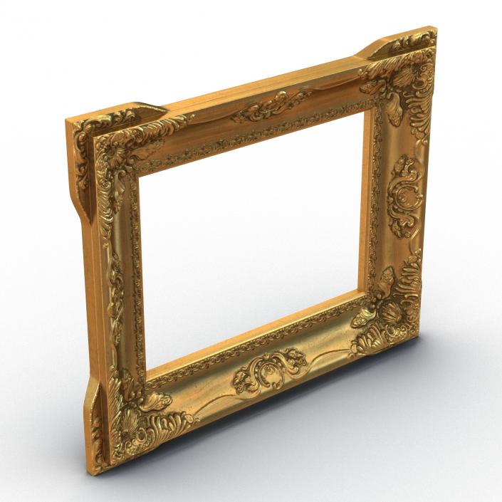 3D Baroque Picture Frame 2 model