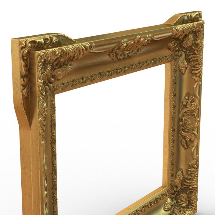 3D Baroque Picture Frame 2 model