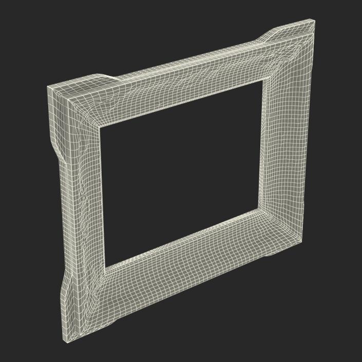 3D Baroque Picture Frame 2 model