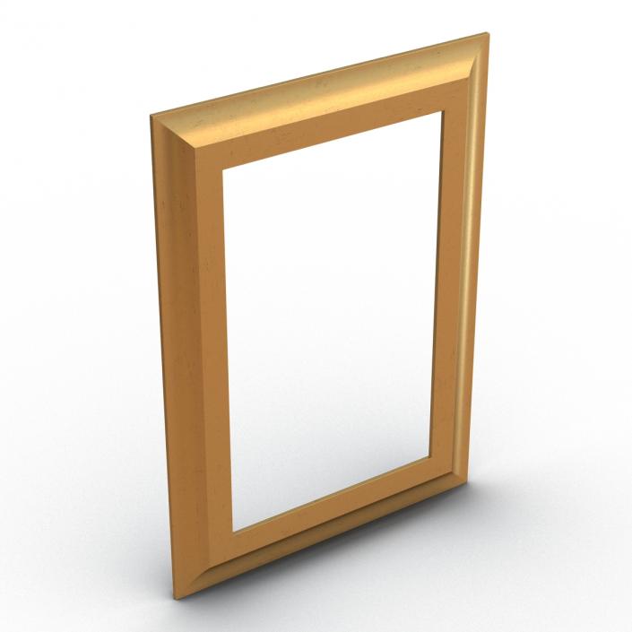 3D Baroque Picture Frame 5 model