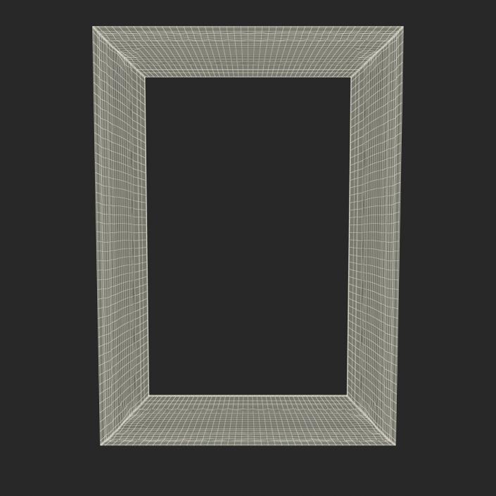 3D Baroque Picture Frame 5 model