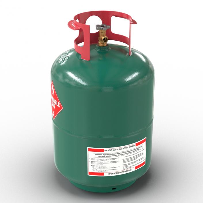 Gas Cylinder 3 3D model