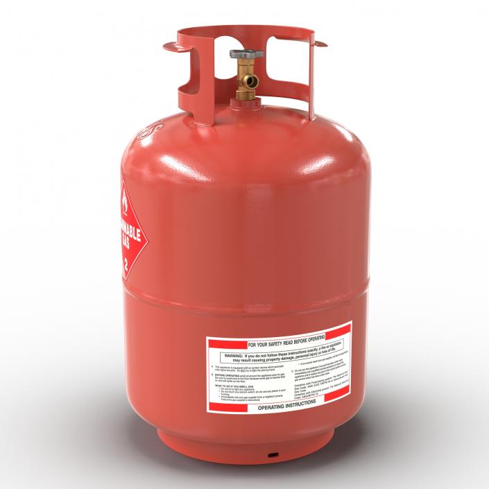 Gas Cylinder 4 3D model