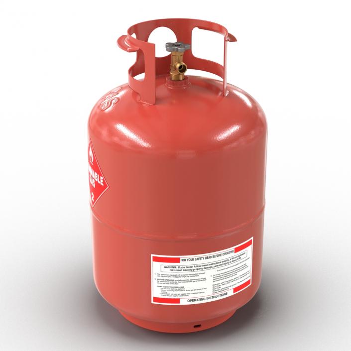 Gas Cylinder 4 3D model