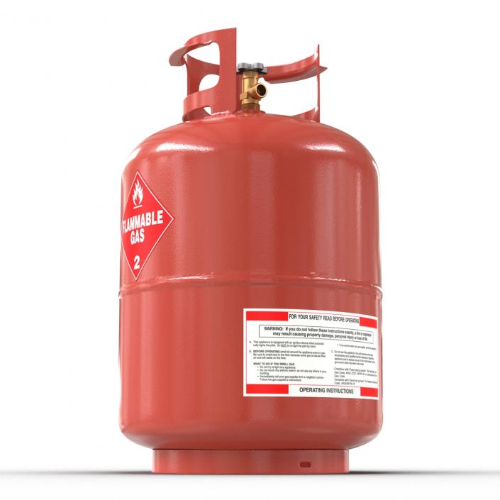 Gas Cylinder 4 3D model