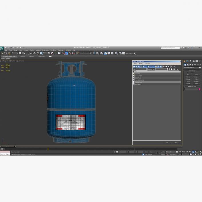 Gas Cylinder 2 3D model