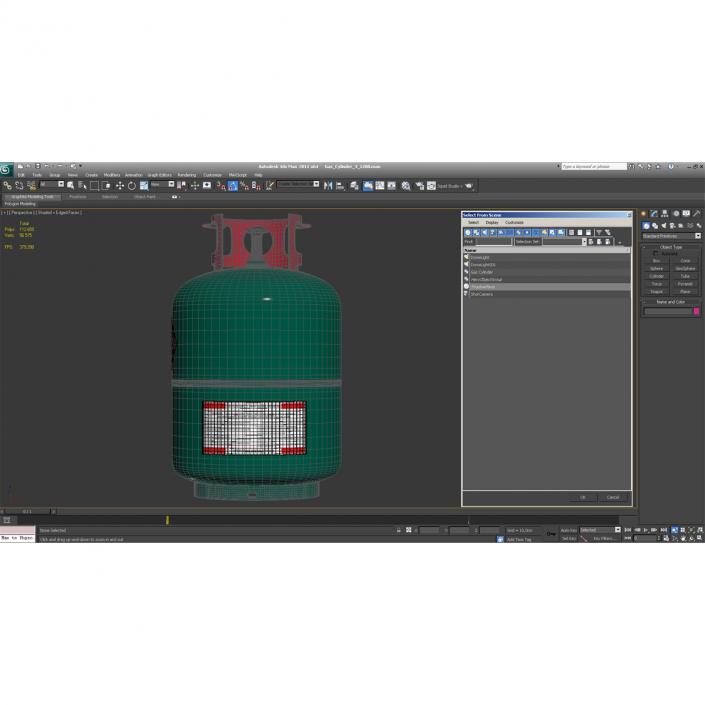 Gas Cylinder 3 3D model