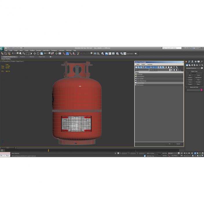 Gas Cylinder 4 3D model