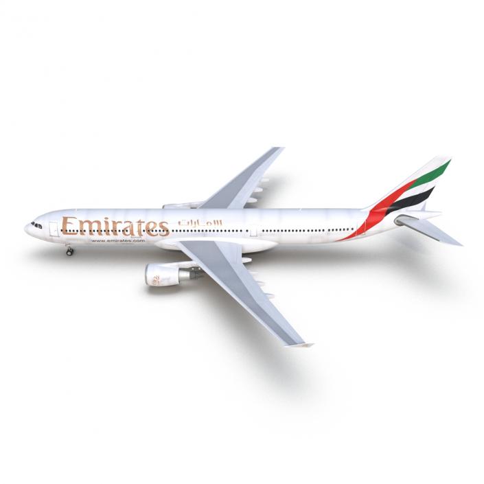 Jet Airliner Airbus A330-300 Emirates 3D